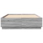 vidaXL Bettgestell Grau Sonoma 140x200 cm Holzwerkstoff vidaXL Bettgestell Grau Sonoma 140x200 cm Holzwerkstoff