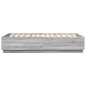 vidaXL Bettgestell Grau Sonoma 140x200 cm Holzwerkstoff vidaXL Bettgestell Grau Sonoma 140x200 cm Holzwerkstoff