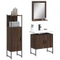 vidaXL 3-tlg. Badmöbel-Set Braun Eichen-Optik Holzwerkstoff vidaXL 3-tlg. Badmöbel-Set Braun Eichen-Optik Holzwerkstoff