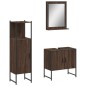 vidaXL 3-tlg. Badmöbel-Set Braun Eichen-Optik Holzwerkstoff vidaXL 3-tlg. Badmöbel-Set Braun Eichen-Optik Holzwerkstoff
