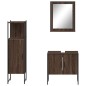vidaXL 3-tlg. Badmöbel-Set Braun Eichen-Optik Holzwerkstoff vidaXL 3-tlg. Badmöbel-Set Braun Eichen-Optik Holzwerkstoff
