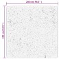 vidaXL Teppich OVIEDO Kurzflor Schwarz 240x240 cm