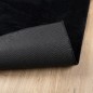 vidaXL Teppich OVIEDO Kurzflor Schwarz 200x200 cm vidaXL Teppich OVIEDO Kurzflor Schwarz 200x200 cm
