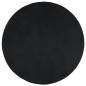 vidaXL Teppich OVIEDO Kurzflor Schwarz Ø 200 cm vidaXL Teppich OVIEDO Kurzflor Schwarz Ø 200 cm