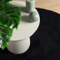 vidaXL Teppich OVIEDO Kurzflor Schwarz Ø 200 cm vidaXL Teppich OVIEDO Kurzflor Schwarz Ø 200 cm