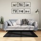 vidaXL Teppich OVIEDO Kurzflor Schwarz 120x120 cm vidaXL Teppich OVIEDO Kurzflor Schwarz 120x120 cm