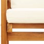 vidaXL Gartensofa-Set mit Kissen Massivholz Akazie vidaXL Gartensofa-Set mit Kissen Massivholz Akazie