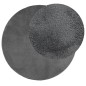 vidaXL Teppich OVIEDO Kurzflor Anthrazit Ø 100 cm vidaXL Teppich OVIEDO Kurzflor Anthrazit Ø 100 cm