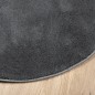vidaXL Teppich OVIEDO Kurzflor Anthrazit Ø 100 cm vidaXL Teppich OVIEDO Kurzflor Anthrazit Ø 100 cm
