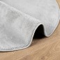 vidaXL Teppich OVIEDO Kurzflor Grau Ø 80 cm vidaXL Teppich OVIEDO Kurzflor Grau Ø 80 cm