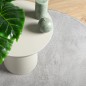 vidaXL Teppich OVIEDO Kurzflor Grau Ø 80 cm vidaXL Teppich OVIEDO Kurzflor Grau Ø 80 cm