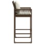 vidaXL Garten-Barhocker mit Kissen 2 Stk. Braun Poly Rattan vidaXL Garten-Barhocker mit Kissen 2 Stk. Braun Poly Rattan