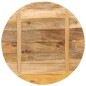 vidaXL Tischplatte Ø 70x3,8 cm Rund Raues Massives Mangoholz vidaXL Tischplatte Ø 70x3,8 cm Rund Raues Massives Mangoholz