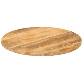 vidaXL Tischplatte Ø 80x2,5 cm Rund Massivholz Mango