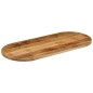 vidaXL Tischplatte 140x60x3,8 cm Oval Raues Massives Mangoholz vidaXL Tischplatte 140x60x3,8 cm Oval Raues Massives Mangoholz