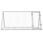 vidaXL Kaninchenkäfig Silbern 200x105x91 cm Verzinkter Stahl vidaXL Kaninchenkäfig Silbern 200x105x91 cm Verzinkter Stahl
