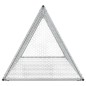 vidaXL Kaninchenkäfig Silbern 200x105x91 cm Verzinkter Stahl vidaXL Kaninchenkäfig Silbern 200x105x91 cm Verzinkter Stahl