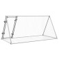 vidaXL Kaninchenkäfig Silbern 200x105x91 cm Verzinkter Stahl vidaXL Kaninchenkäfig Silbern 200x105x91 cm Verzinkter Stahl