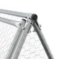 vidaXL Kaninchenkäfig Silbern 200x105x91 cm Verzinkter Stahl vidaXL Kaninchenkäfig Silbern 200x105x91 cm Verzinkter Stahl