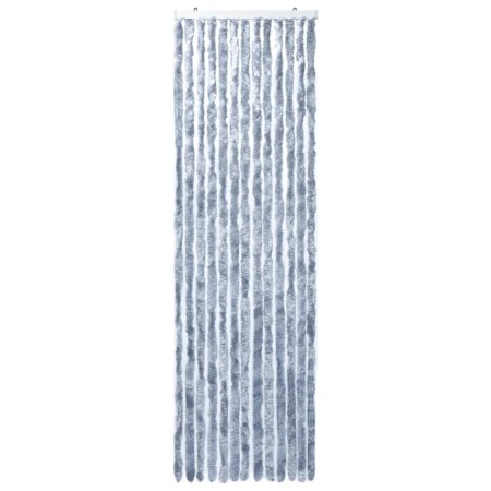 vidaXL Insektenschutz-Vorhang Silbern 120x220 cm Chenille