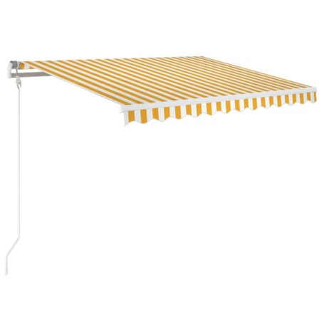 Gelenkarmmarkise Automatisch 350x250 cm Gelb und Weiß