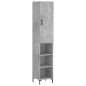 Highboard Betongrau 34,5x34x180 cm Holzwerkstoff Highboard Betongrau 34,5x34x180 cm Holzwerkstoff