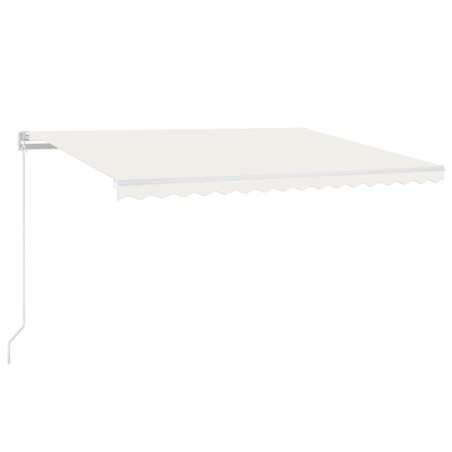 vidaXL Automatische Markise mit LED & Windsensor 450x300 cm Creme