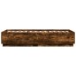 vidaXL Bettgestell mit LED Räuchereiche 90x200 cm Holzwerkstoff vidaXL Bettgestell mit LED Räuchereiche 90x200 cm Holzwerkstoff