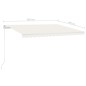 vidaXL Automatische Markise mit LED & Windsensor 450x300 cm Creme vidaXL Automatische Markise mit LED & Windsensor 450x300 cm Creme
