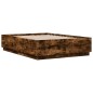 vidaXL Bettgestell mit LED Räuchereiche 140x190 cm Holzwerkstoff vidaXL Bettgestell mit LED Räuchereiche 140x190 cm Holzwerkstoff