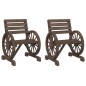 vidaXL Gartenstühle 2 Stk. 58x58x78,5 cm Massivholz Tanne vidaXL Gartenstühle 2 Stk. 58x58x78,5 cm Massivholz Tanne
