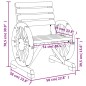 vidaXL Gartenstühle 2 Stk. 58x58x78,5 cm Massivholz Tanne vidaXL Gartenstühle 2 Stk. 58x58x78,5 cm Massivholz Tanne