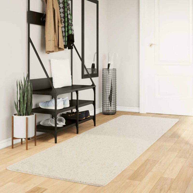 vidaXL Teppich OVIEDO Kurzflor Beige 80x250 cm vidaXL Teppich OVIEDO Kurzflor Beige 80x250 cm