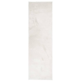 vidaXL Teppich OVIEDO Kurzflor Beige 80x250 cm