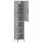 Highboard Betongrau 34,5x34x180 cm Holzwerkstoff Highboard Betongrau 34,5x34x180 cm Holzwerkstoff