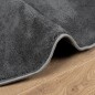 vidaXL Teppich OVIEDO Kurzflor Anthrazit Ø 120 cm vidaXL Teppich OVIEDO Kurzflor Anthrazit Ø 120 cm
