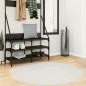 vidaXL Teppich OVIEDO Kurzflor Creme Ø 120 cm vidaXL Teppich OVIEDO Kurzflor Creme Ø 120 cm