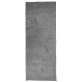 vidaXL Teppich OVIEDO Kurzflor Anthrazit 80x200 cm
