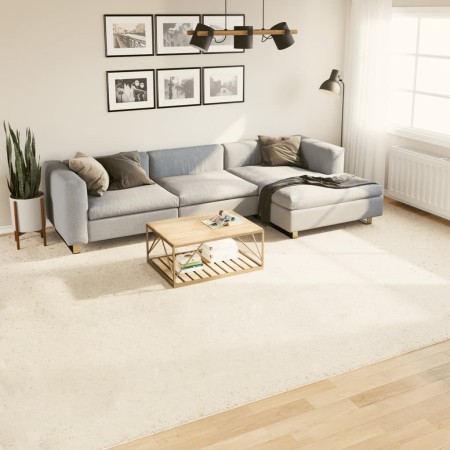 vidaXL Teppich OVIEDO Kurzflor Beige 300x400 cm