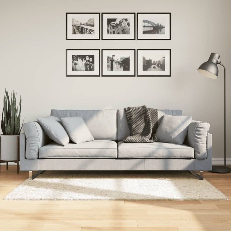 vidaXL Teppich OVIEDO Kurzflor Beige 80x150 cm vidaXL Teppich OVIEDO Kurzflor Beige 80x150 cm