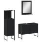 vidaXL 3-tlg. Badmöbel-Set Schwarz Holzwerkstoff vidaXL 3-tlg. Badmöbel-Set Schwarz Holzwerkstoff