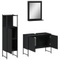 vidaXL 3-tlg. Badmöbel-Set Schwarz Holzwerkstoff vidaXL 3-tlg. Badmöbel-Set Schwarz Holzwerkstoff