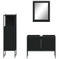 vidaXL 3-tlg. Badmöbel-Set Schwarz Holzwerkstoff vidaXL 3-tlg. Badmöbel-Set Schwarz Holzwerkstoff