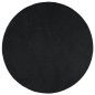vidaXL Teppich OVIEDO Kurzflor Schwarz Ø 160 cm vidaXL Teppich OVIEDO Kurzflor Schwarz Ø 160 cm