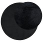 vidaXL Teppich OVIEDO Kurzflor Schwarz Ø 160 cm vidaXL Teppich OVIEDO Kurzflor Schwarz Ø 160 cm