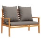 vidaXL Gartensofa-Set mit Kissen Massivholz Akazie vidaXL Gartensofa-Set mit Kissen Massivholz Akazie