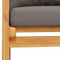 vidaXL Gartensofa-Set mit Kissen Massivholz Akazie vidaXL Gartensofa-Set mit Kissen Massivholz Akazie