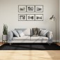 vidaXL Teppich OVIEDO Kurzflor Schwarz 100x200 cm vidaXL Teppich OVIEDO Kurzflor Schwarz 100x200 cm