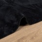 vidaXL Teppich OVIEDO Kurzflor Schwarz 100x200 cm vidaXL Teppich OVIEDO Kurzflor Schwarz 100x200 cm