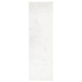 vidaXL Teppich OVIEDO Kurzflor Creme 80x250 cm